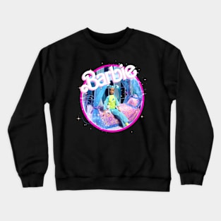 Y2k aesthetics blue hair glow bedroom Crewneck Sweatshirt